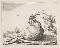 KG 04321
<br/>
Liggende geit
<br/>
<em>Bije, Marcus de (1639-ca. 1690)</em>